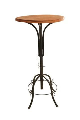 Mesa Bistrô Ajustável Redonda Tampo 50cm 