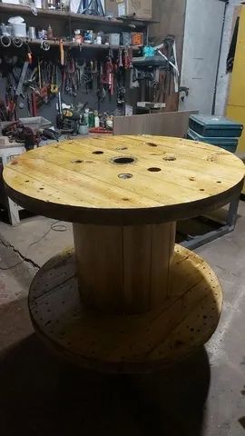 Carretel bobina industrial para decoração  - Foto 5