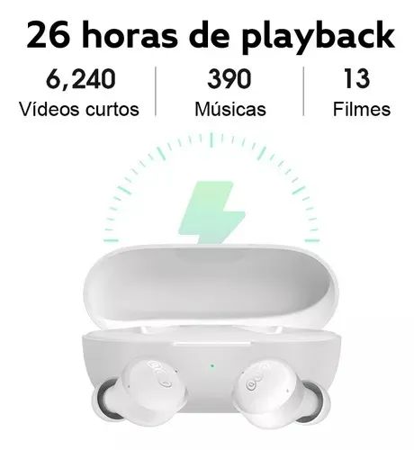 Fone Qcy T17 Bluetooth 5.1 Modo Game E Cancelamento De Ruído Cor Branco - Foto 3