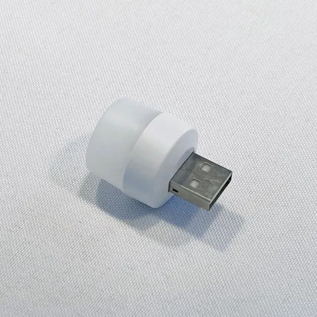 Mini Lâmpada de LED Portátil USB 1W 6500K 5V - Cor Branca - Foto 2