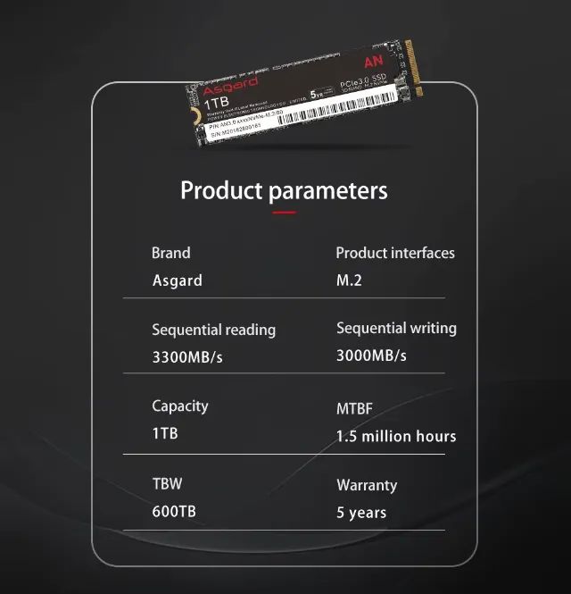 SSD M.2 NVMe 1TB Asgard - Alta Performance e Confiabilidade! - Foto 4