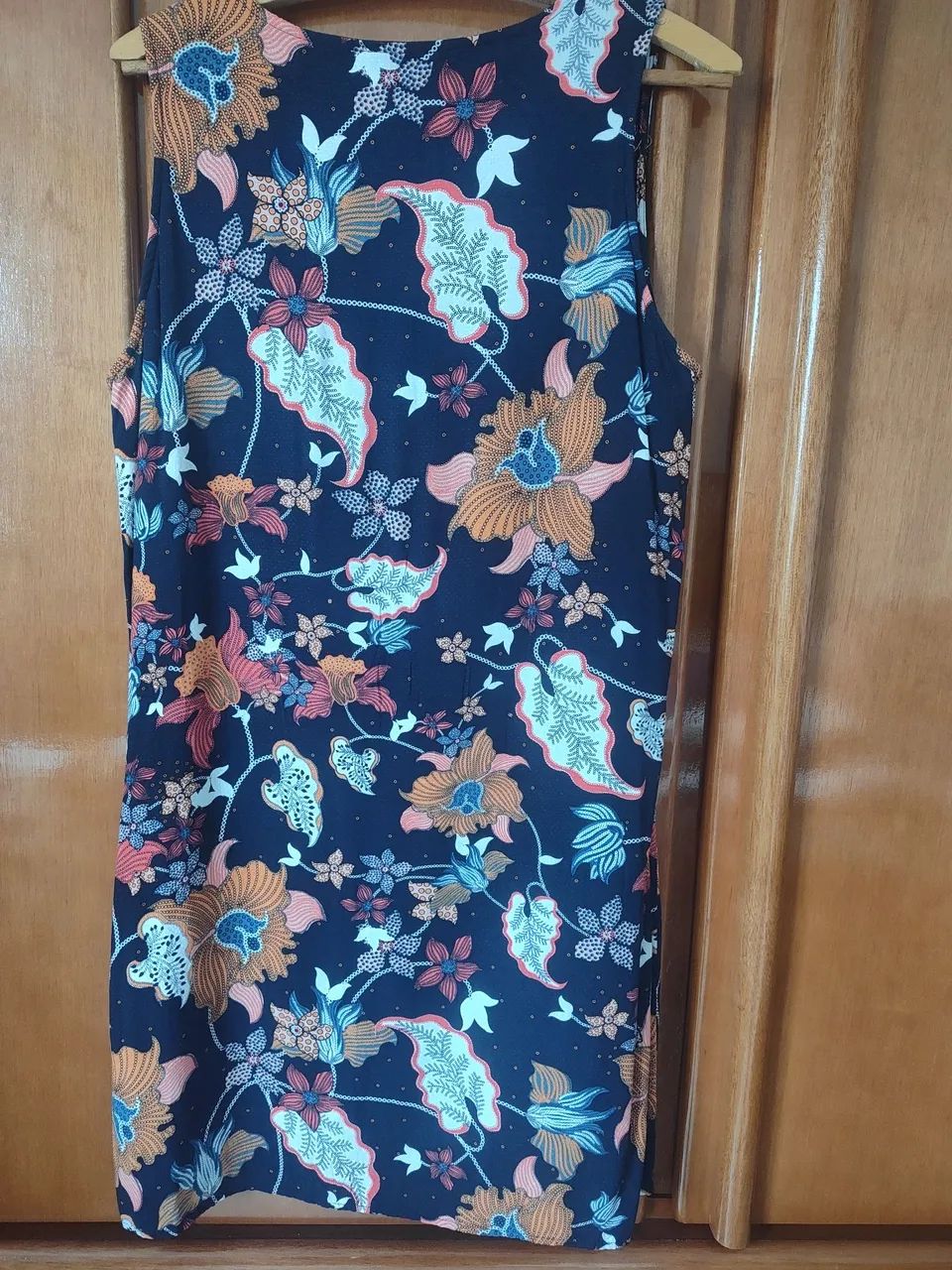 Vestido Estampado Floral Azul Marinho - Foto 2
