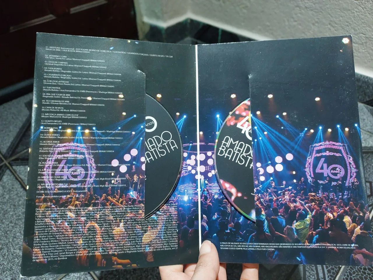 2 DVDs originais Amado Batista - Foto 3
