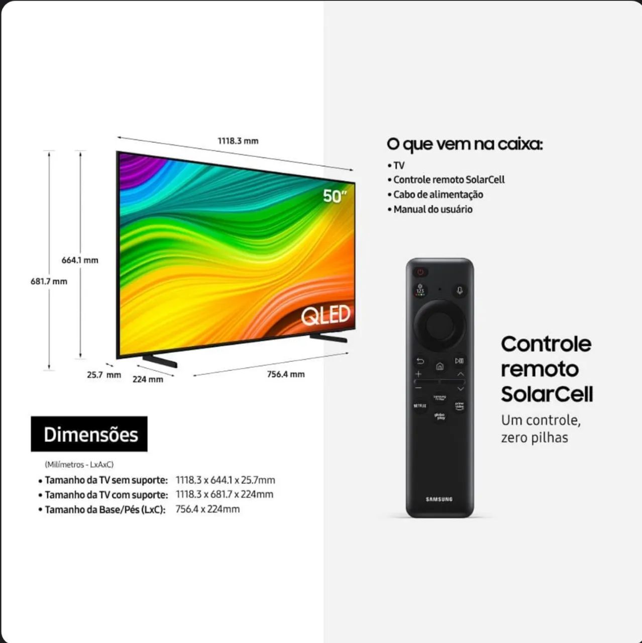 SMART TV SAMSUNG 50 POLEGADAS QLED 4K Q60D LACRADA E NF - Foto 2