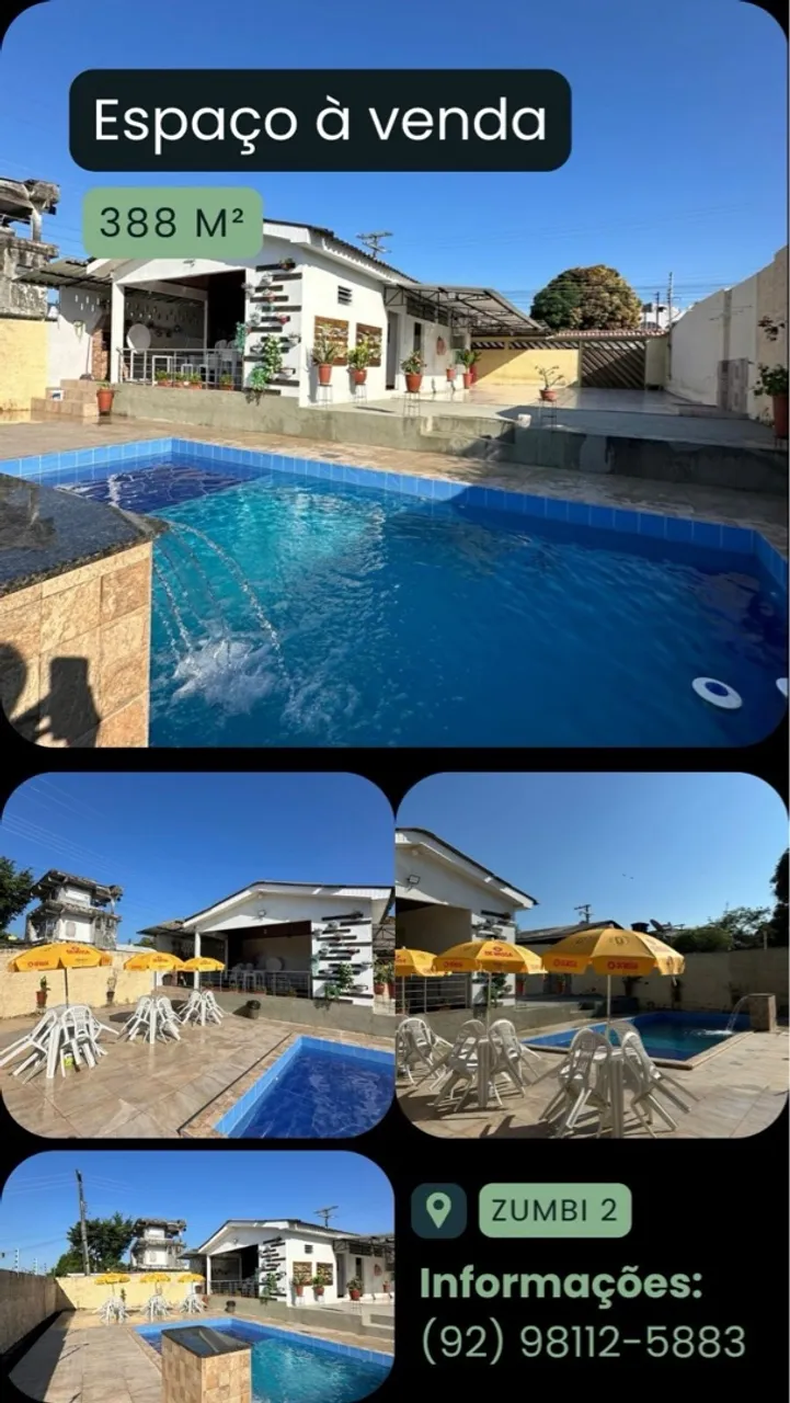 Espaço para evento com casa