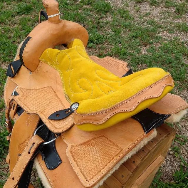 Sela Americana Prova de Laço VF Natural - Foto 4