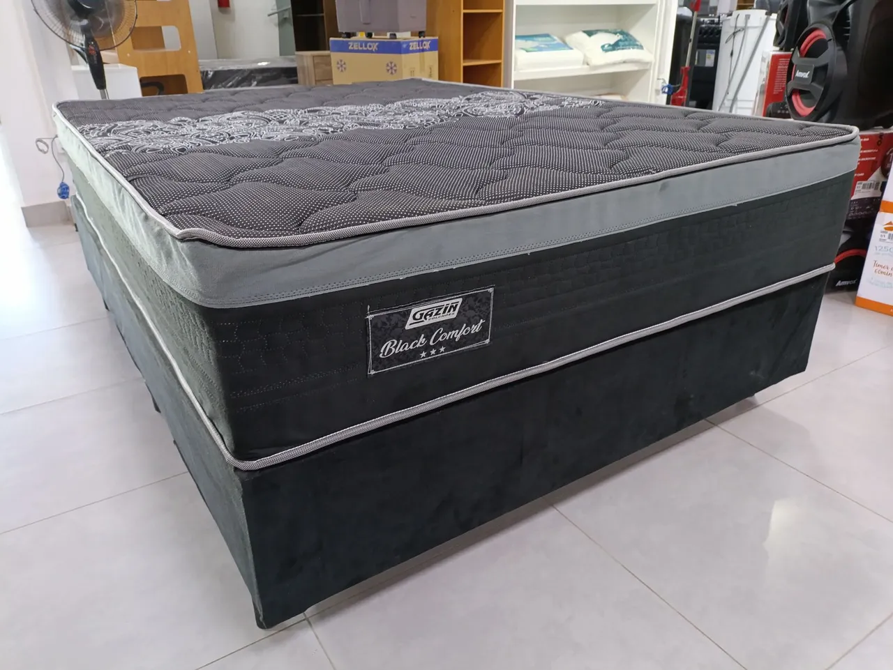 Cama Box Black Comfort 138x188 sem molas