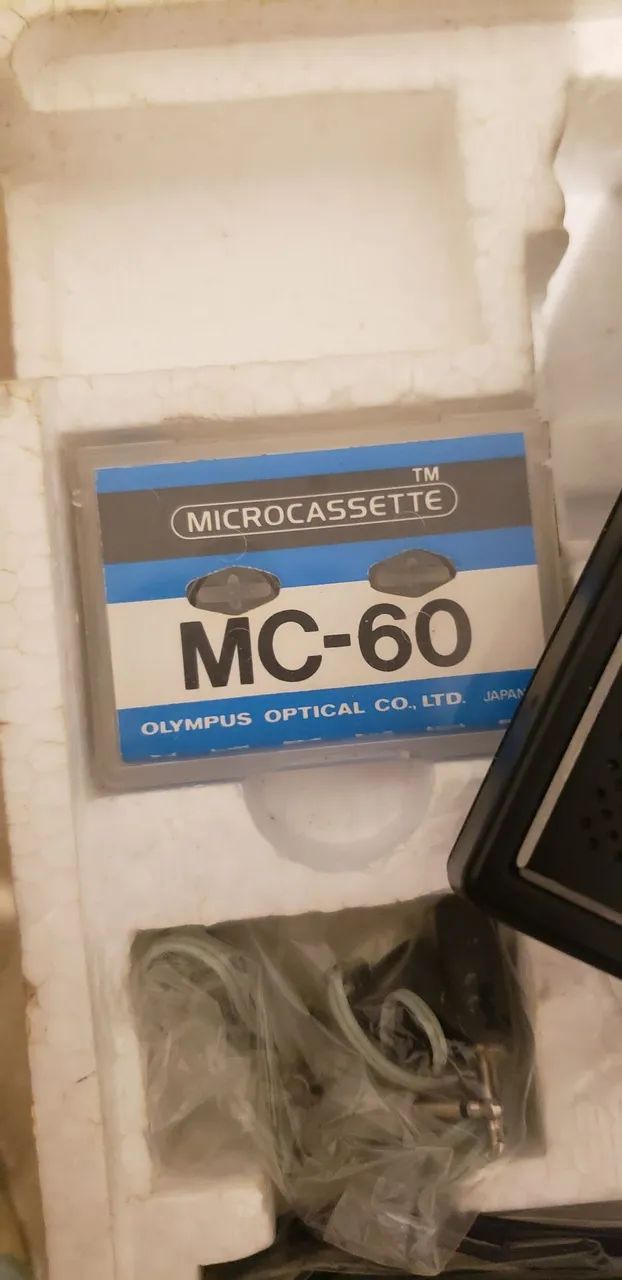  Gravador Raro de Microcassete Olympus Pearlcorder S701 Vintage - Foto 2