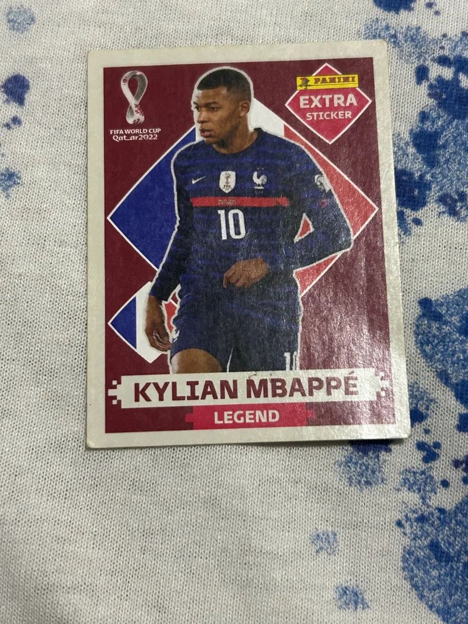 Figurinha Mbappé -bordo