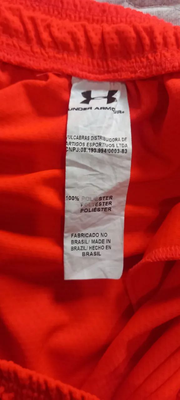 Shorts Under Armour laranja, tamanho GG USADA UMA VEZ  - Foto 3