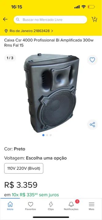 Caixa de Som Amplificada CSR 15 600rms - Foto 5