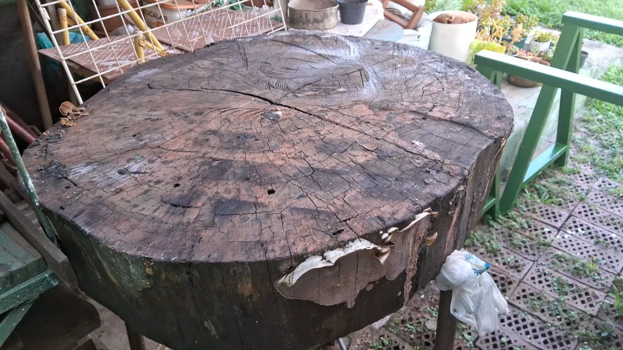 Mesa de madeira rústica para oficina - Foto 2