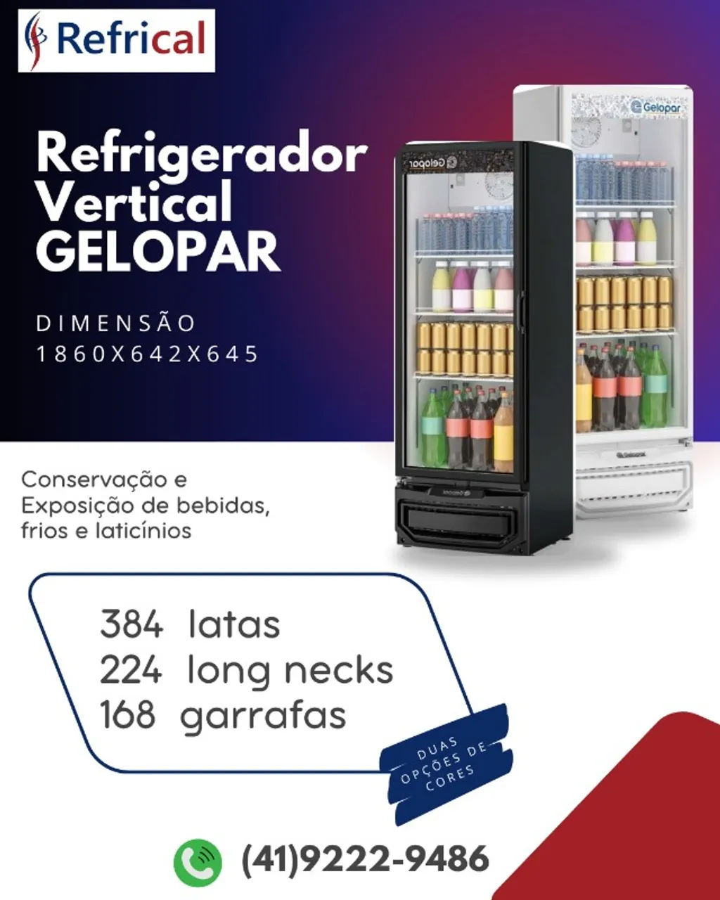 Geladeira Expositora Porta de Vidro Vissa Culler