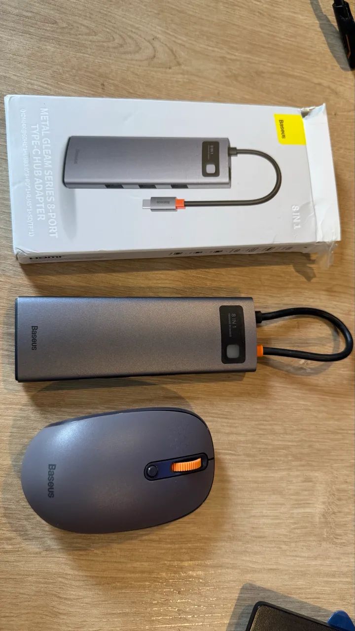 Baseus 8 in 1 Kit HUB + Baseus Mouse64297163480707120