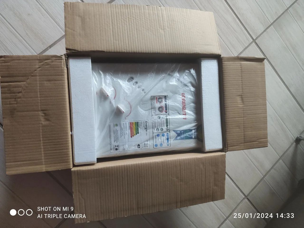Aquecedor a gás 7,5 litros, novo  - Foto 4