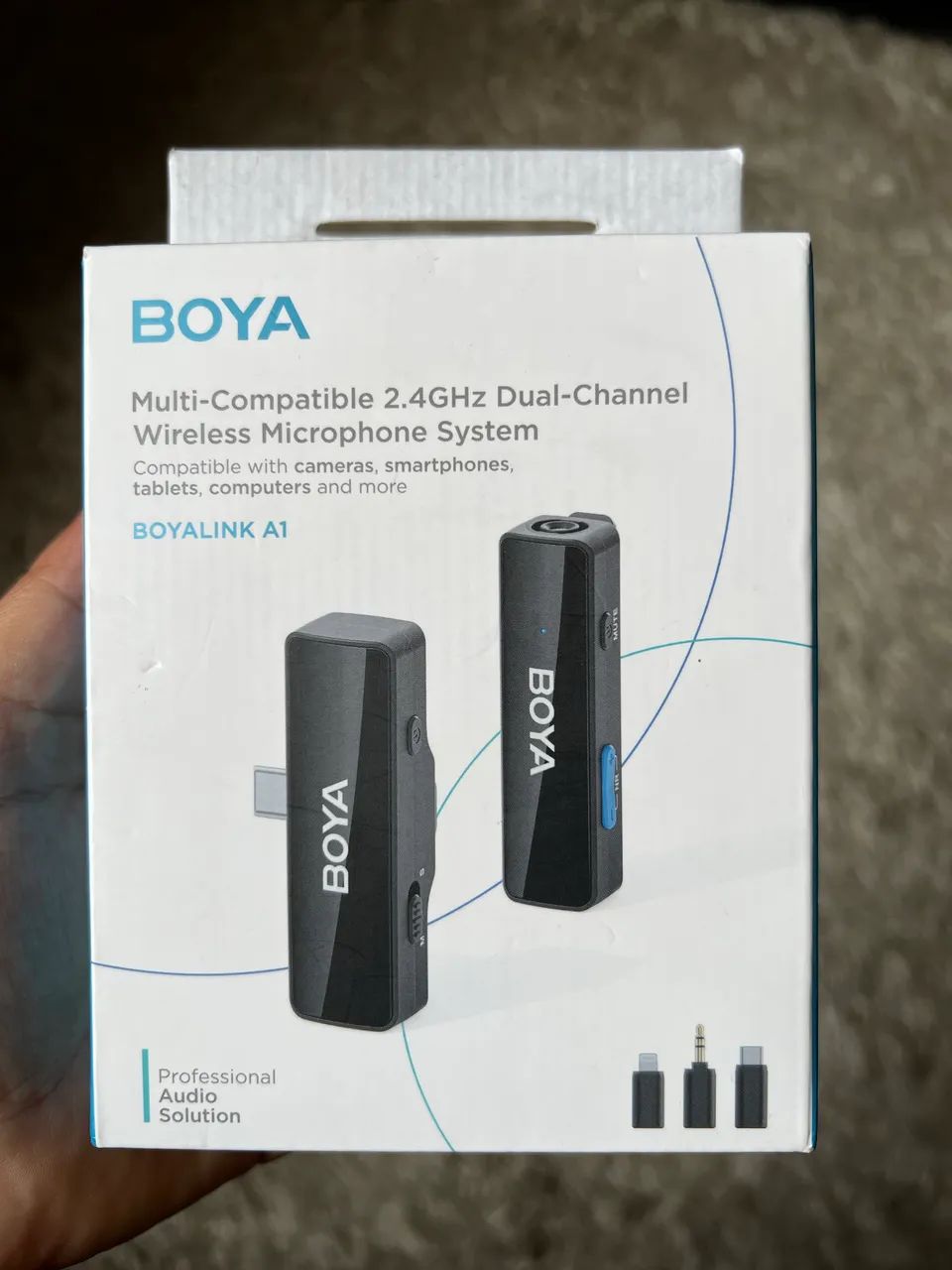 Microfone Lapela Boyalink A1 Android/ios 3.5mm Preto