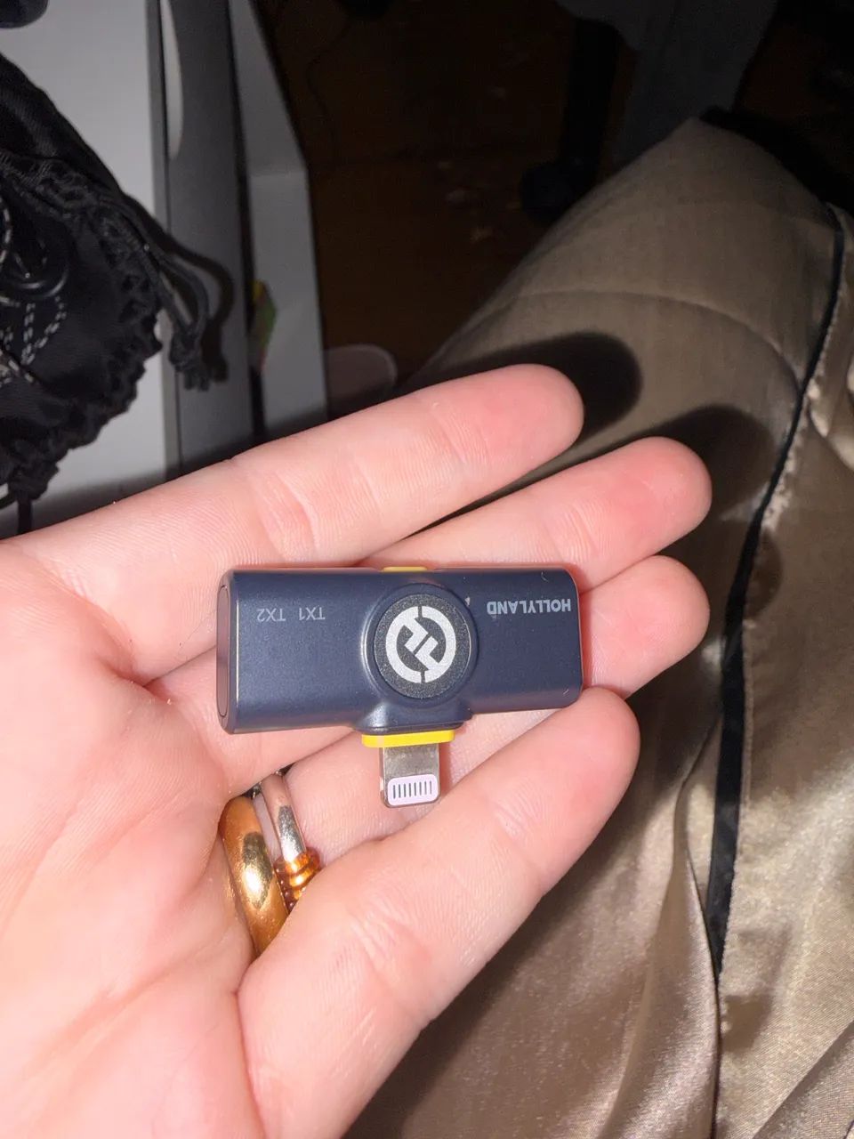 hollyland lark m2 microfone de lapela sem fio, certificado mfi com cancelamento de ruído - Foto 3