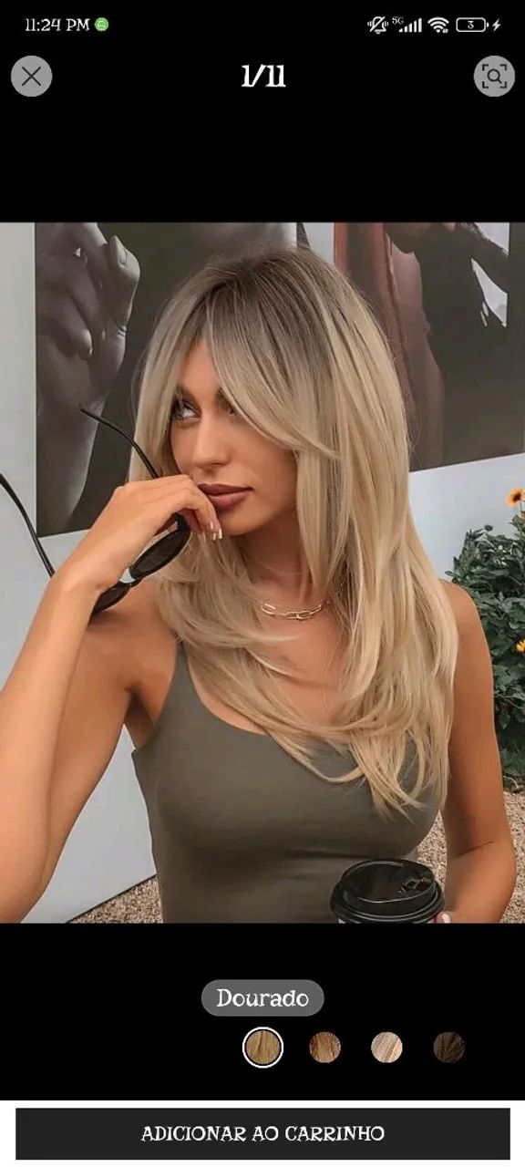 Peruca/Wig Loira - Foto 2