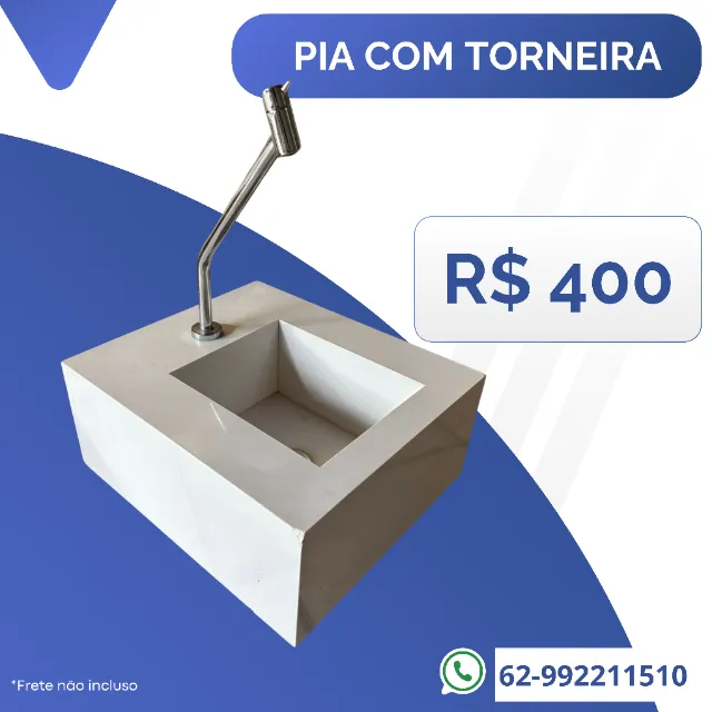 pias com ou sem torneira 