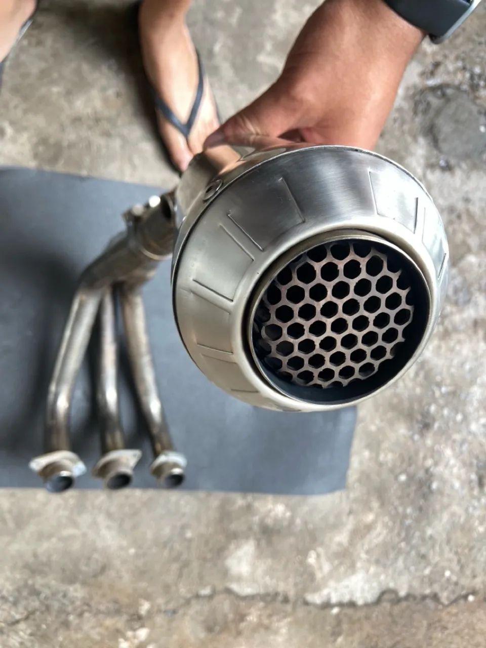 Escapamento MT09 power full inox  - Foto 6