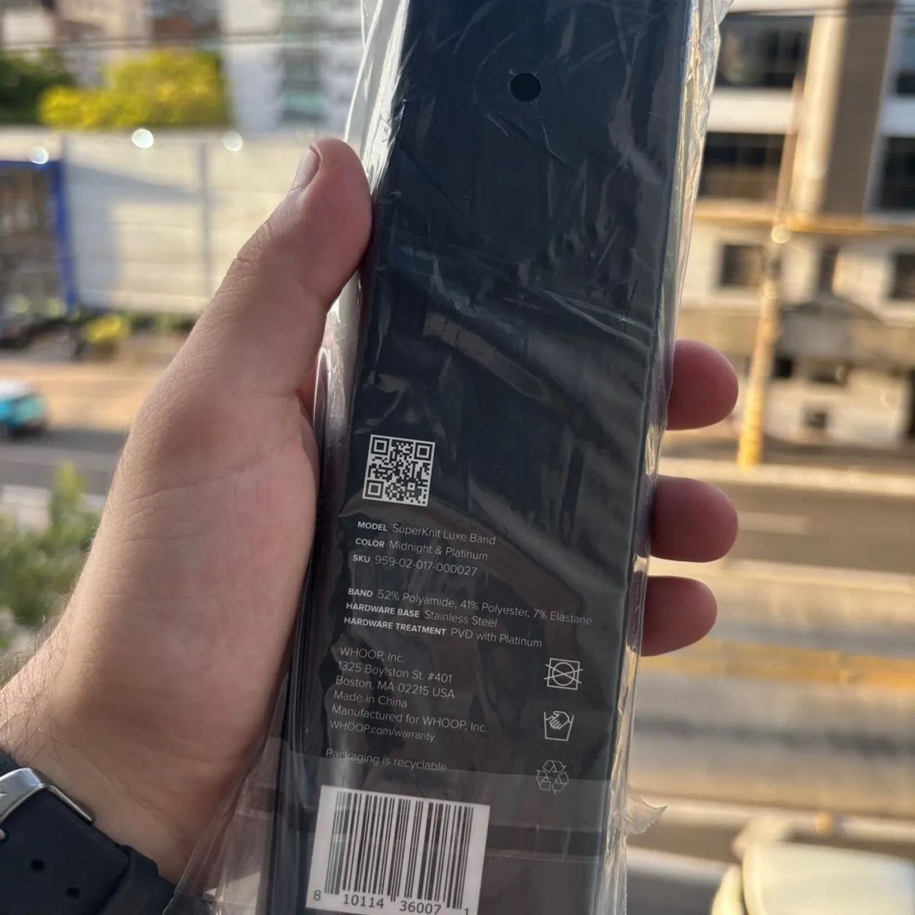 Pulseira Whoop 4.0 SuperKnit Luxe - Midnight & Platinum (Nova, Lacrada) - Foto 2