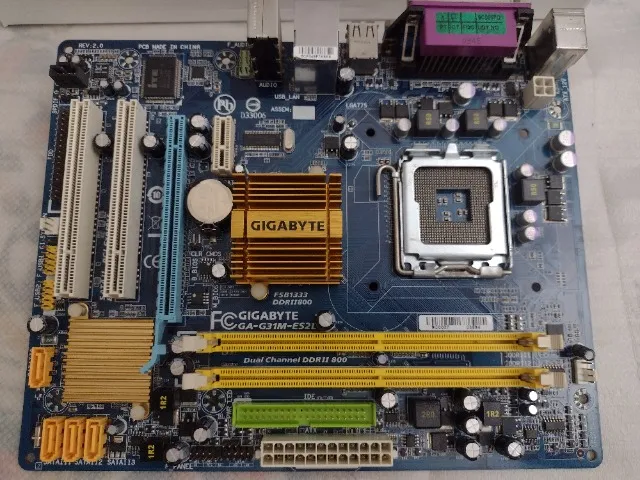 Placa Mãe Gigabyte GA-G31M-ESL LGA 775.