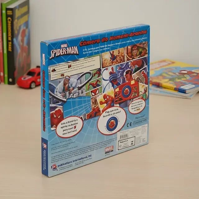 Spiderman: Camera Do Homem-aranha Da Marvel com livro da Editora Dc - Foto 2