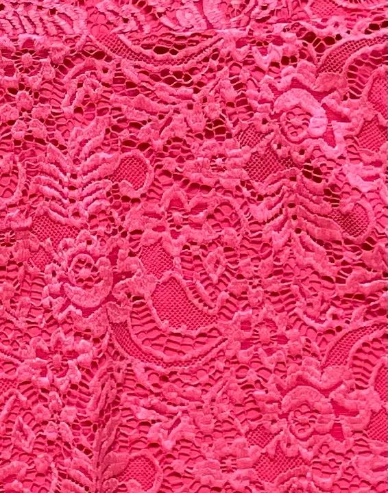 Vestido festa P / PP curto todo em renda  cor cereja / coral, da marca Etrange - Foto 6