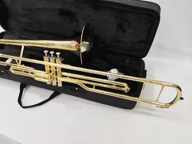 Trombone de Pisto Schieffer SCHTB-002 Sib Laqueado - NOVO - Parcelo 18x - Aceito trocas - Foto 5