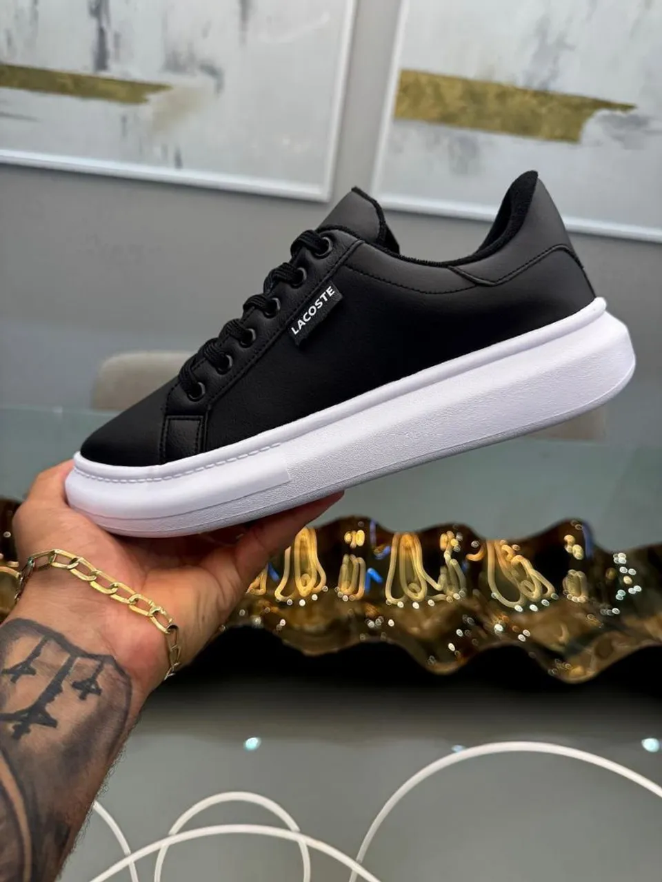 Sapatênis Lacoste Casual Masculino - Estilo Urbano Sofisticado<br>