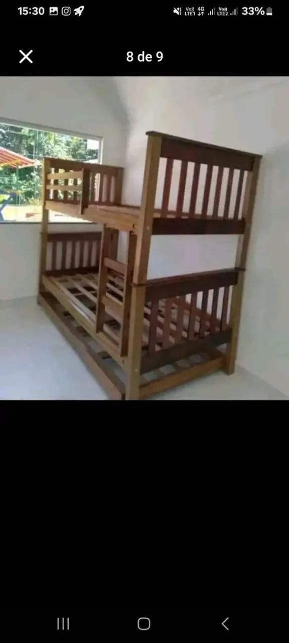 Vendo Beliches, Triliches e Bicamas de Madeira - Foto 4