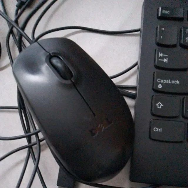 kit 3 teclados com 3 mouses usados com cabo. - Foto 4