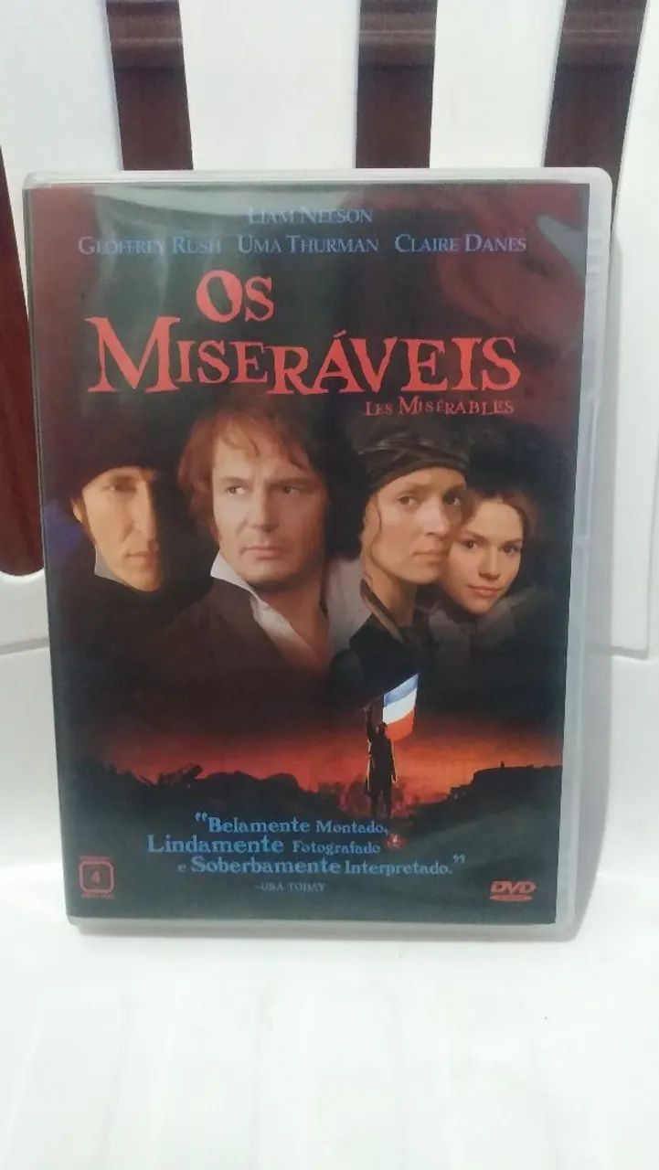 DVD original  os miseráveis em ótimo estado. 