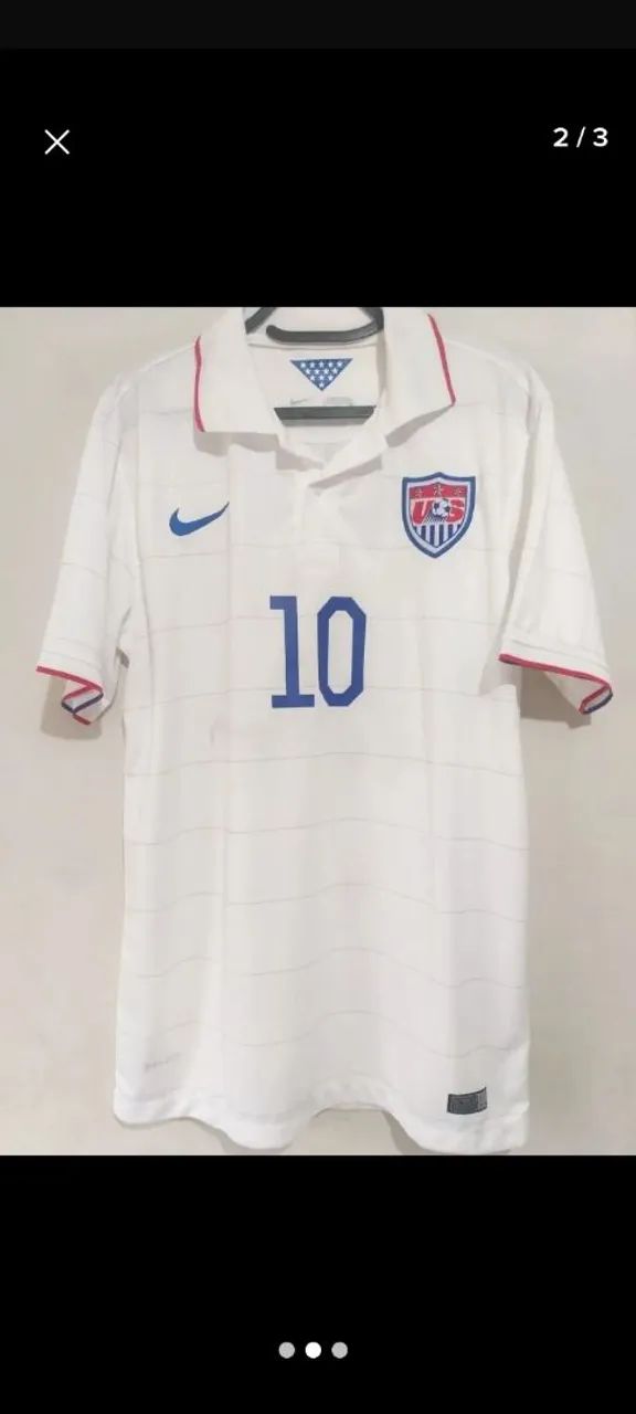 Camisa USA Copa Mundo 2014 #10 Donovan Autografada Certificada - Foto 2