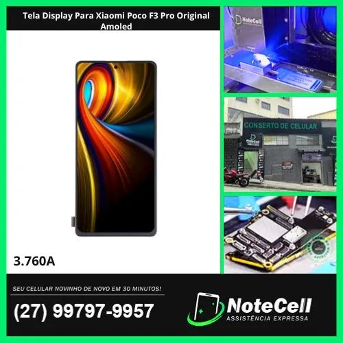 Tela Display Para Xiaomi Poco F3 Pro Original Amoled- Instalação Expressa Em 30 Minutos!