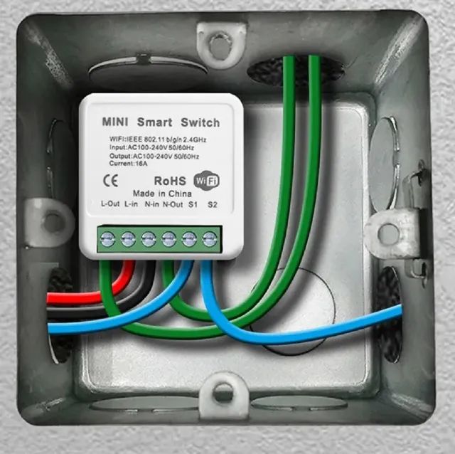 Mini Relé Wi-fi 16a Three Way Tuya Alexa, Google Home, Smart Life - COD 1198 - Foto 3