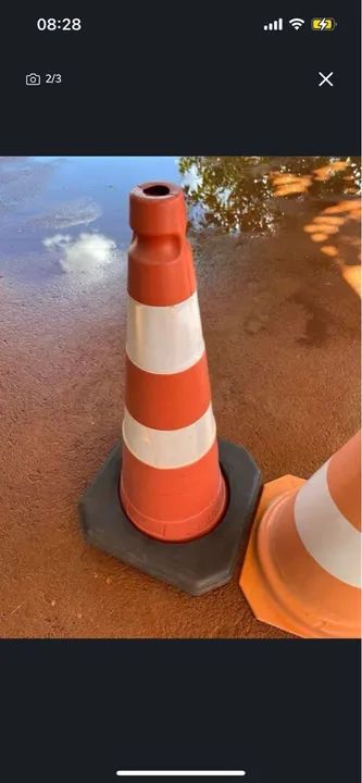 2 Cones de Sinalização - Foto 2