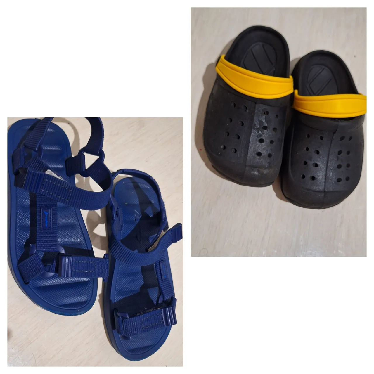 Sandalia papete Rider e Babush estilo crocs - tamanho 23/24 e 255