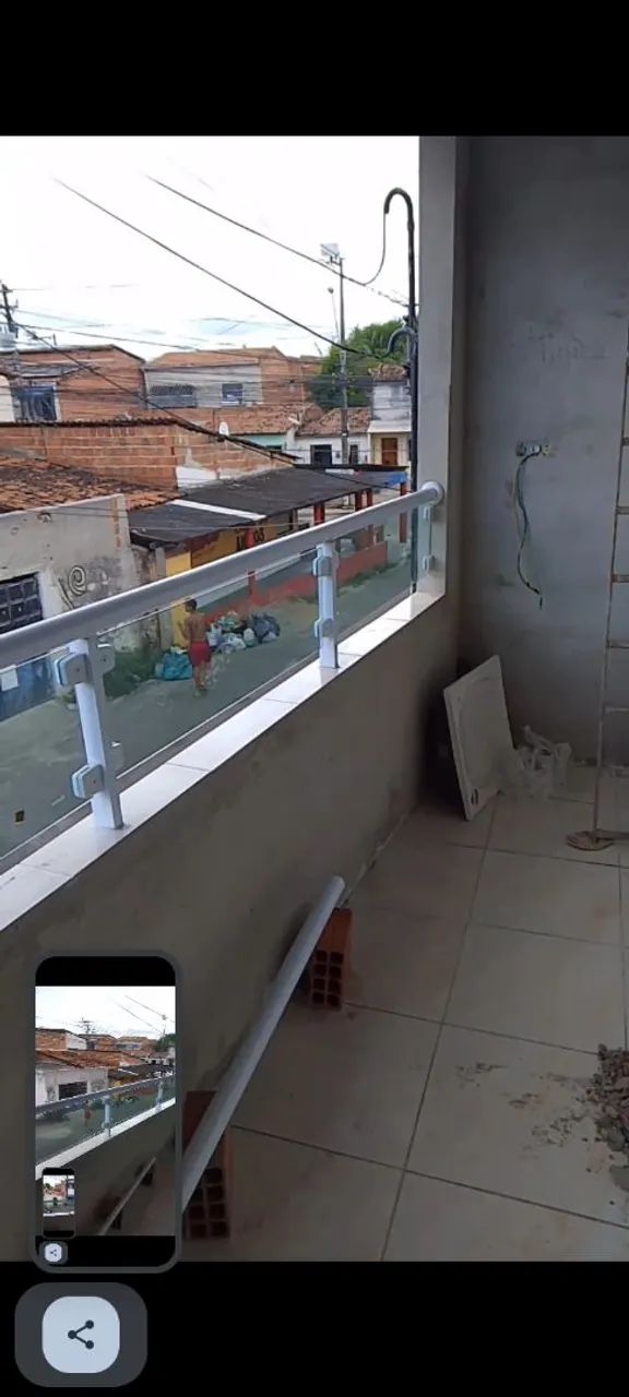Guarda corpo em vidro e alumínio 60x4.20 - Foto 2
