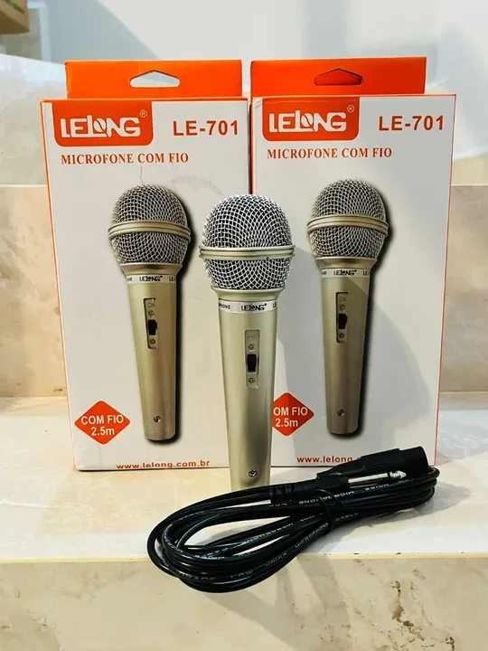 Microfone com fio Lelong