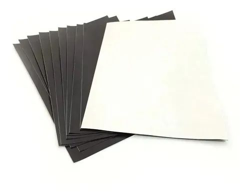 40 FOLHAS IMÃ MANTA IMANTADA ADESIVADA A4 0,3MM - Foto 3