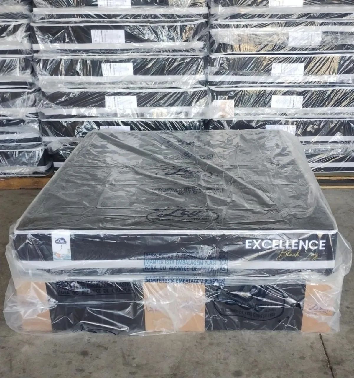 Cama queen size  Black_ Molas ensacadas  - Foto 3