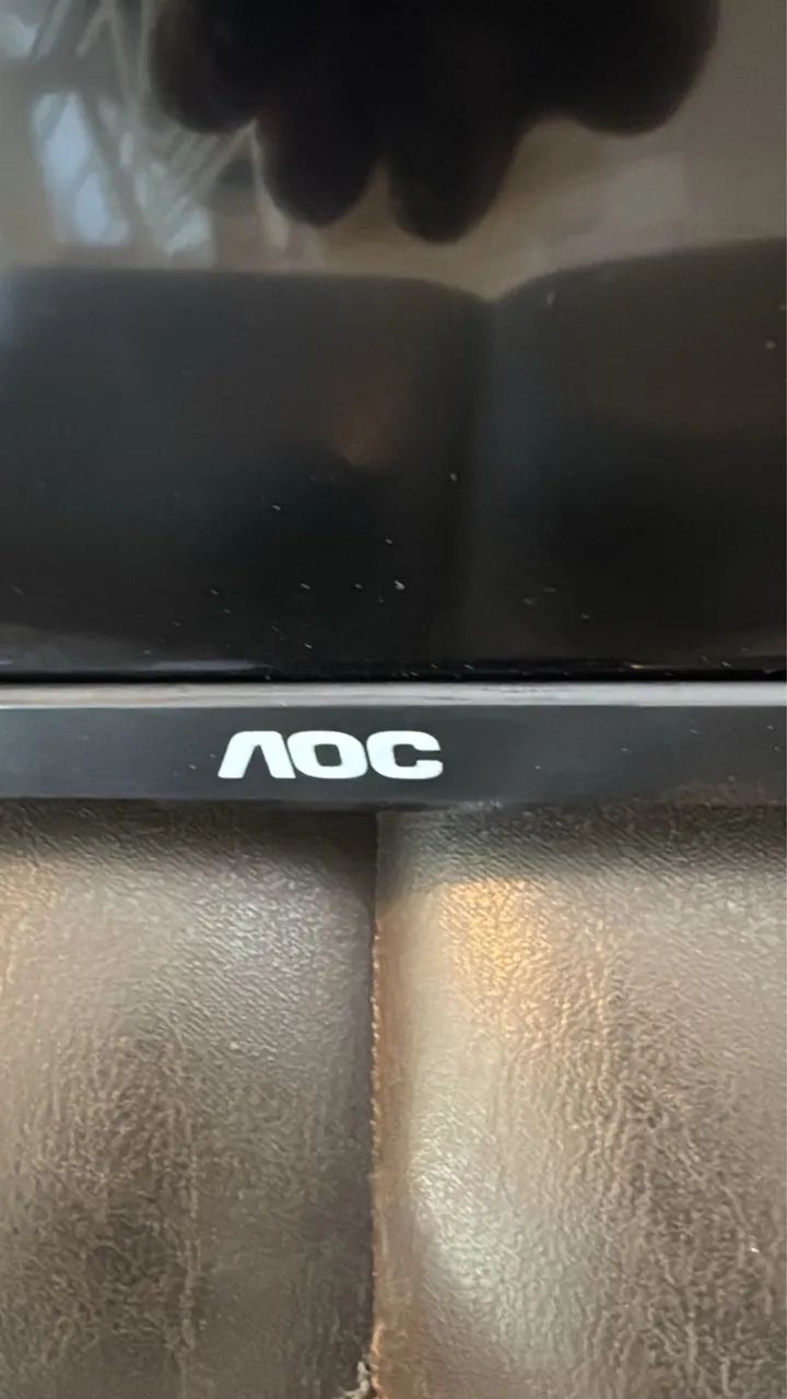 tela tv queimada 40 polegadas aoc raku tv64595545224962122