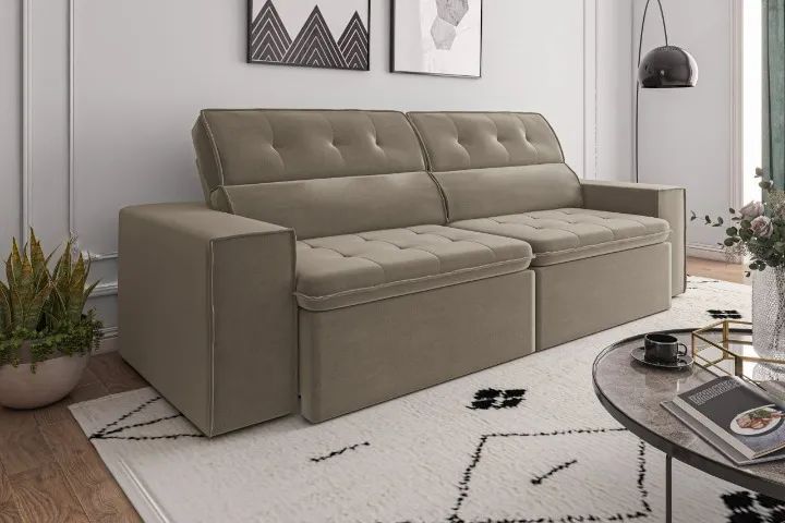 sofa retratil jupter entrega imediata 