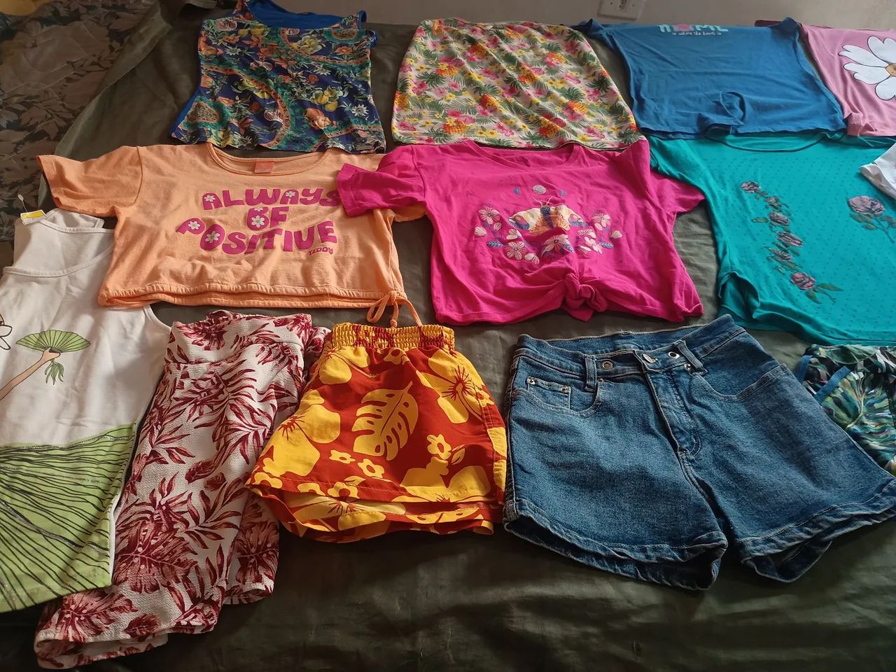 Lotinho de verão menina 12 anos 14 peças 