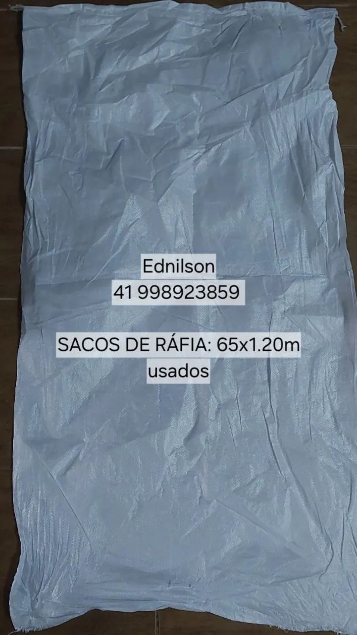 Sacos de ráfia usados 65x120cm - Foto 4