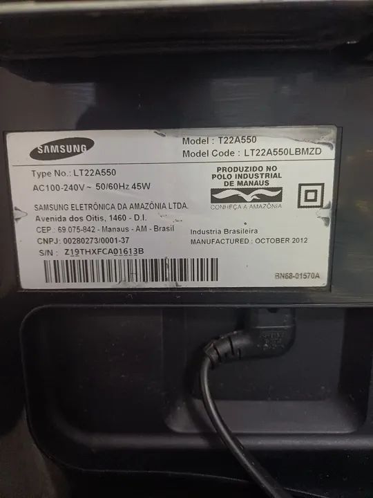 Para Aproveitamento de peças- TV Samsung LED 22 polegadas - Foto 3