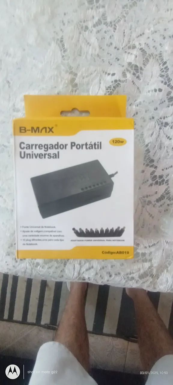 Carregador Portátil Universal B-Max 120w