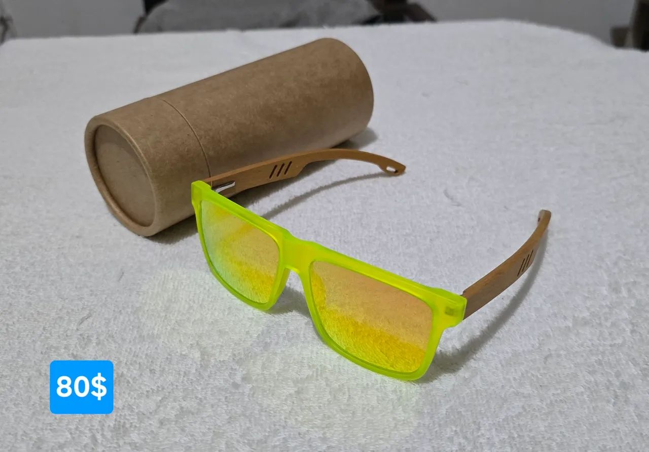 Óculos da GM fashion bambu polarizado original 