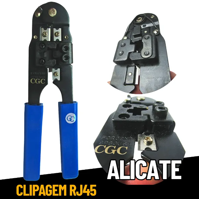 Alicate de Crimpagem Conector Rj45 Cabo de Rede Multifuncional _ FE181